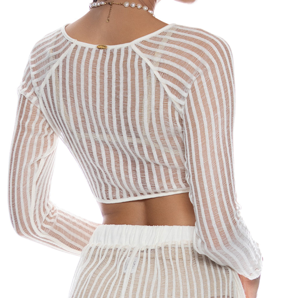 ON THE HORIZON - Long Sleeve Crop Top