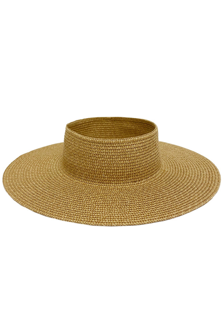 LULI HAT - Gold Shimmer Visor • Gold Shimmer