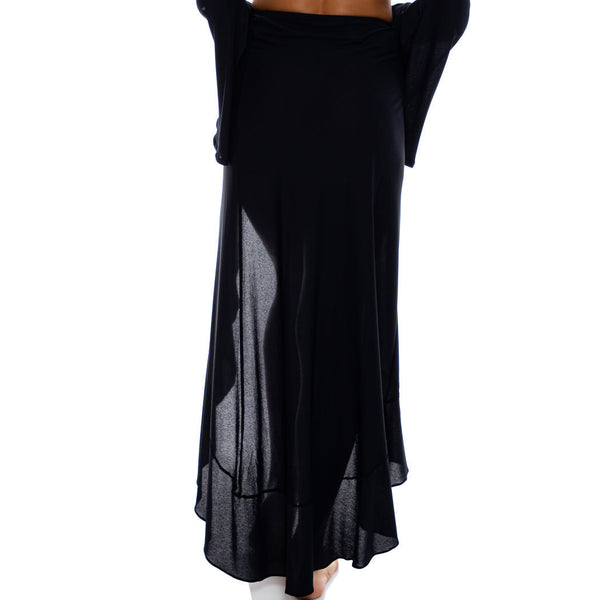 COSITA BUENA - Bell Sleeve Crop Top & Ruffle High Lo Slit Skirt