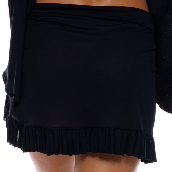 COSITA BUENA - Bell Sleeve Crop Top & Ruffle High Lo Slit Skirt