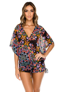 NOCHES DE SEVILLA - Cabana V Neck Dress • Multicolor