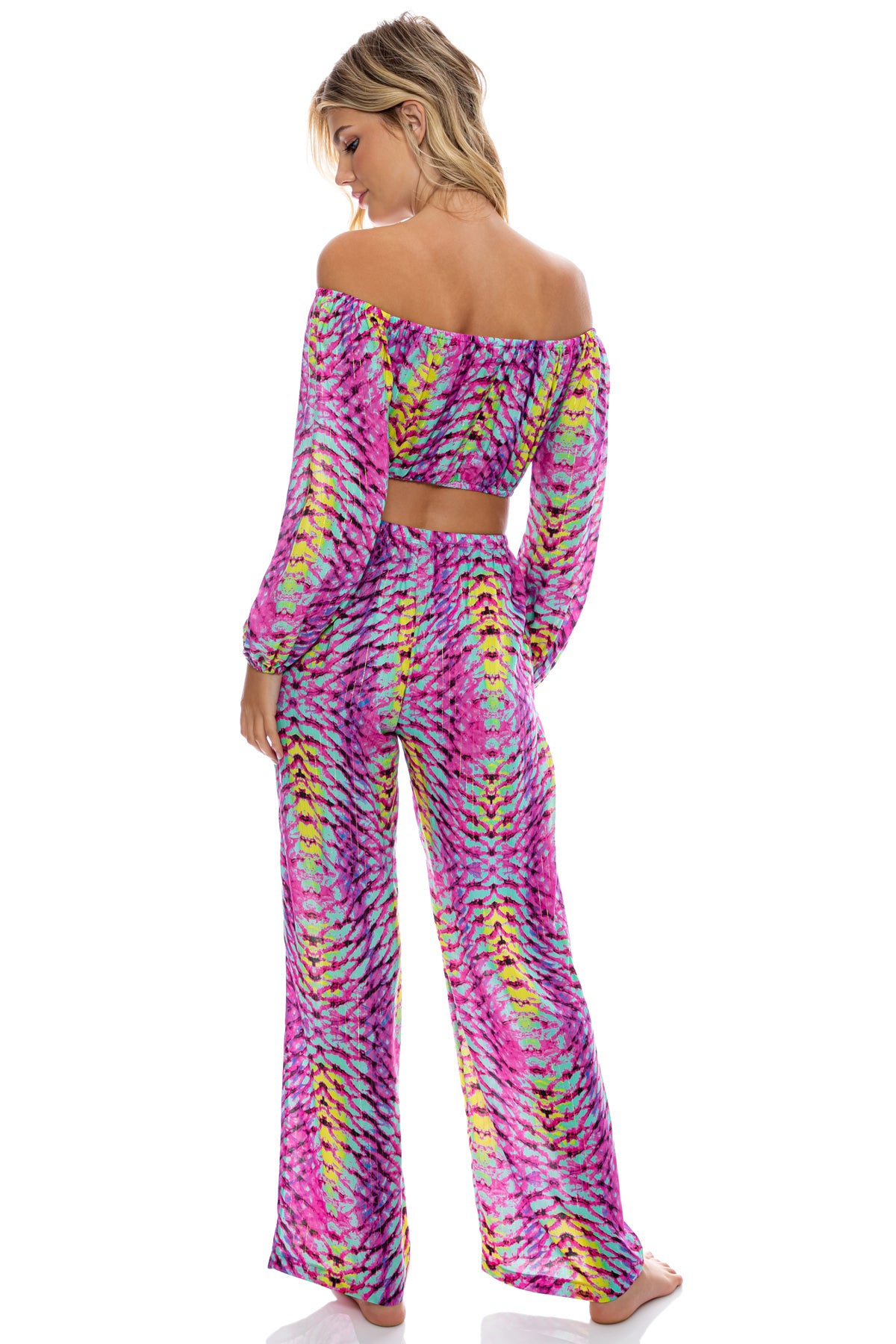 OASIS BABE - Crop Top & Relaxed Fit Pants • Multicolor – Luli Fama